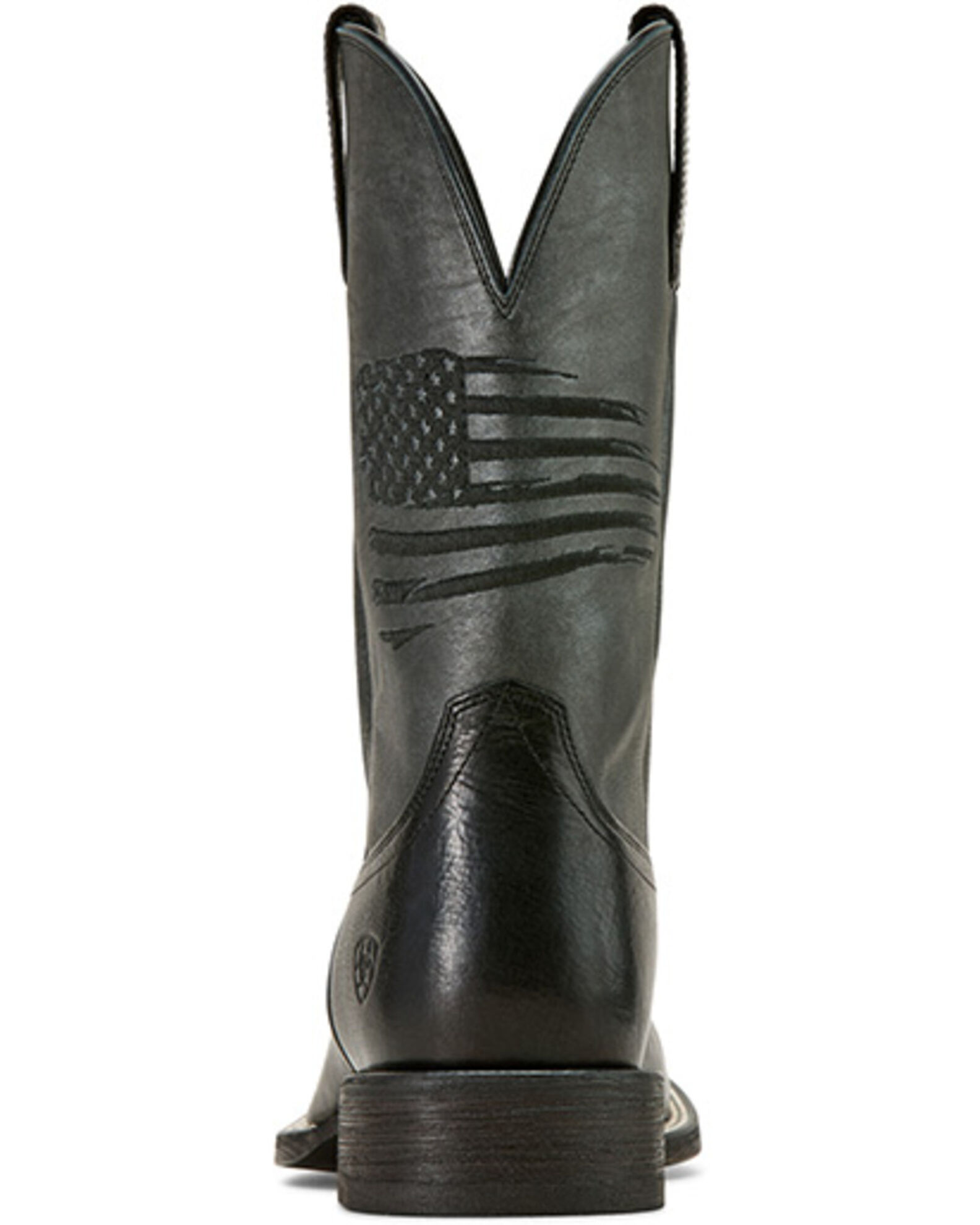 Image #3 - Ariat Men's Circuit Patriot Western Boots - Broad Square Toe, Black, hi-res