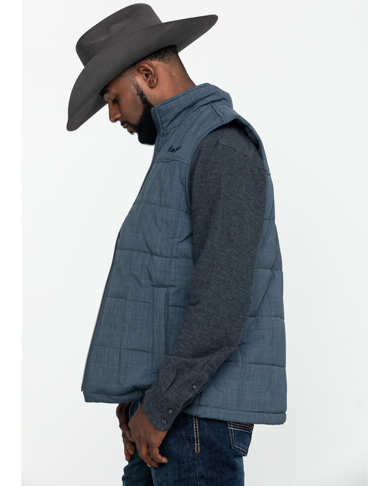 Ariat Men's Grey Crius Zip Front Vest , Grey, hi-res