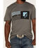 Image #3 - RANK 45® Men's Gate Block Lines Graphic T-Shirt , Charcoal, hi-res