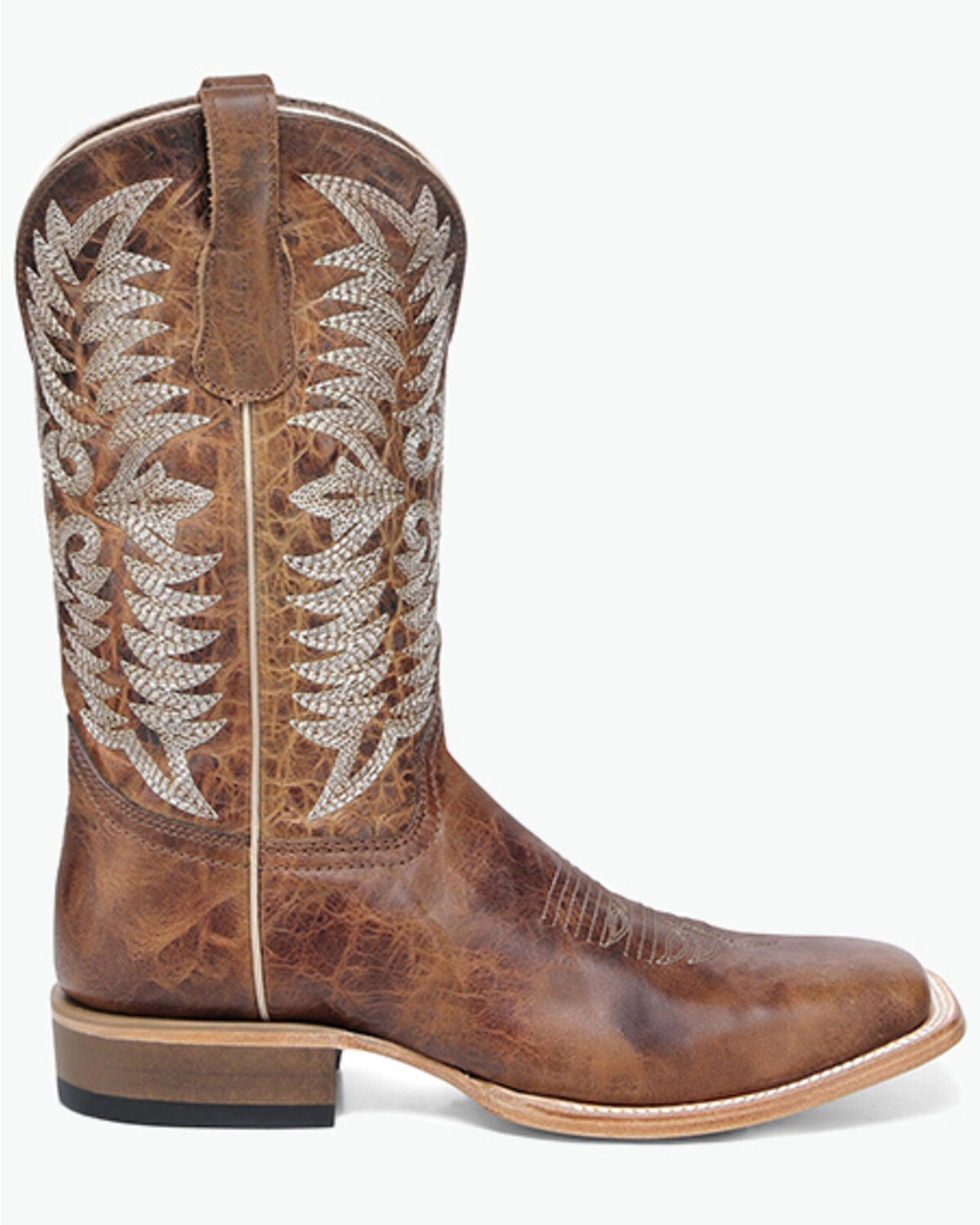 Image #2 - Circle G Men's Western Boots - Broad Square Toe, Tan, hi-res
