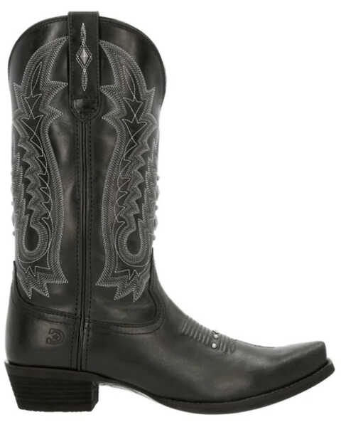 Image #2 - Durango Women's Crush Antique Studded Western Boots - Snip Toe , Black, hi-res