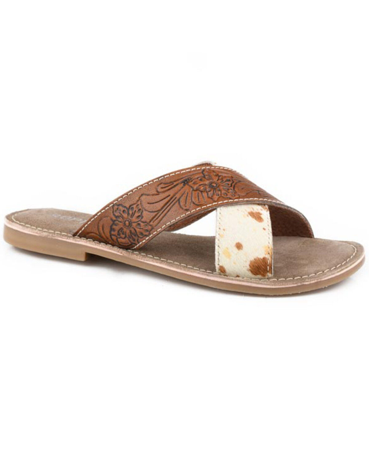 Image #1 - Roper Women's Delaney Hairon Sandals, Brown, hi-res