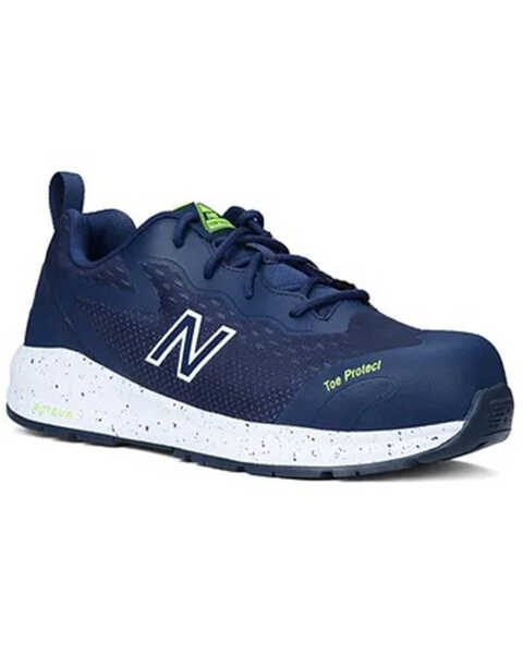 Image #1 - New Balance Men's Logic Lace-Up Work Shoes - Composite Toe, Navy, hi-res