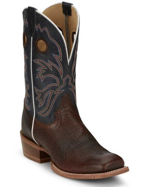 Tony Lama Men's Dealer Western Boots - Square Toe , Brown, hi-res