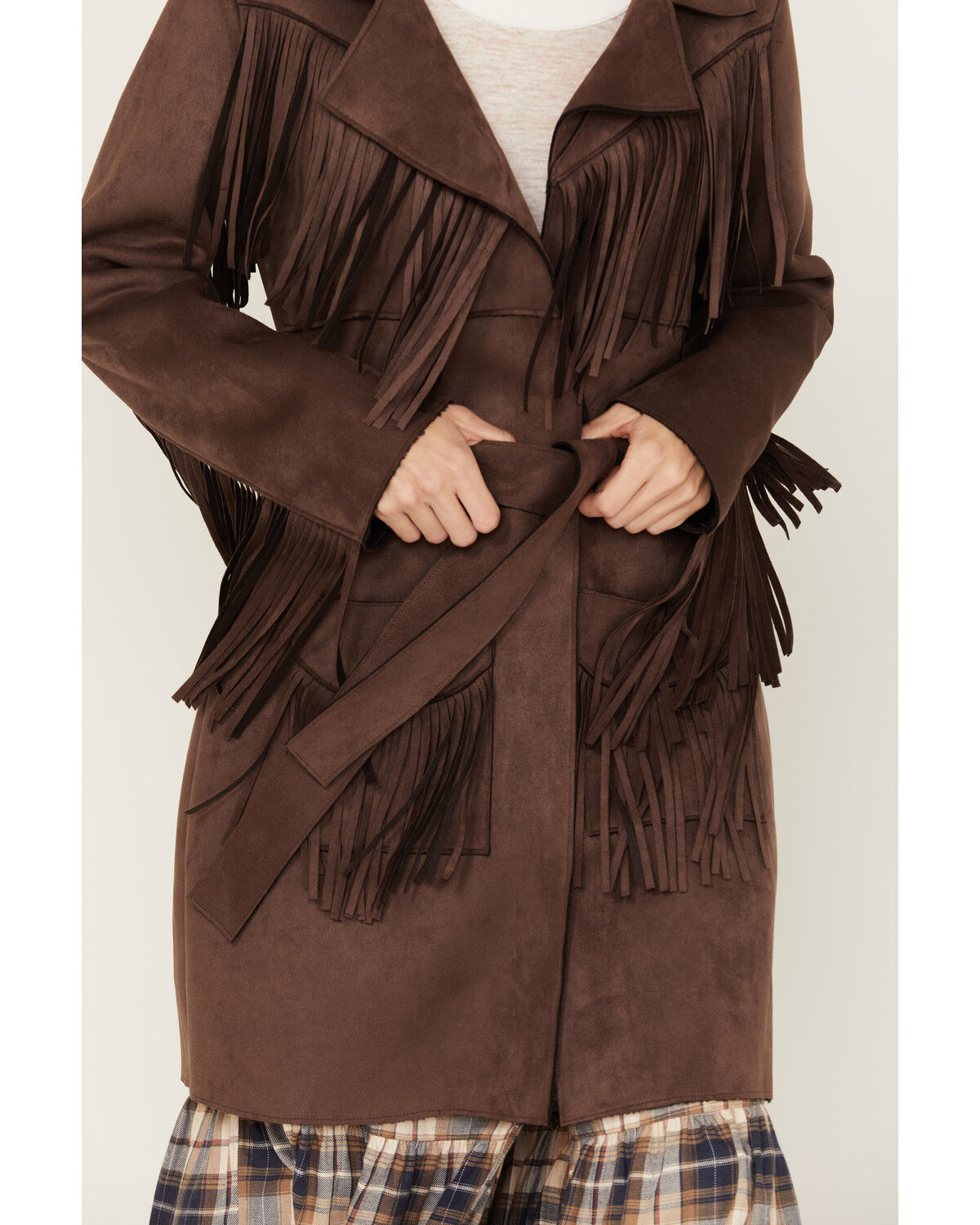 Image #3 - Powder River Outfitters Women's Suede Fringe Coat, , hi-res