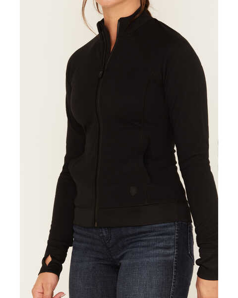 Image #3 - RANK 45® Women's Technical Zip-Up Jacket, Black, hi-res