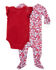 Shyanne Infant Girls'  Red Rodeo Princess Print Onesie Sleepwear Set , , hi-res