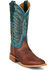 Image #1 - Justin Men's Burchett Western Boots - Broad Square Toe, Cognac, hi-res