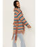 Image #2 - Idyllwind Women's Abilene Striped Fringe Cardigan, Blue, hi-res