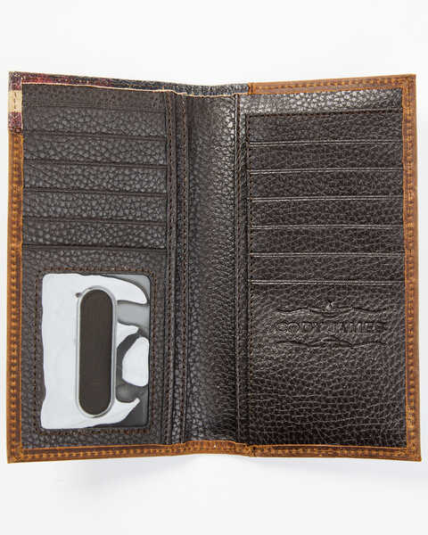 Cody James Men's Distressed Patriotic Checkbook Wallet, Red/white/blue, hi-res
