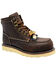 Image #1 - AdTec Men's 6" Rancho Moc Work Boots - Composite Toe, Dark Brown, hi-res