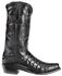 Image #3 - Lucchese 1883 Charles Croc Belly Western Boots - Square Toe, Black, hi-res
