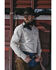 Image #1 - Blue Ranchwear Men's Heavy Twill Long Sleeve Snap Stretch Western Shirt, Navy, hi-res