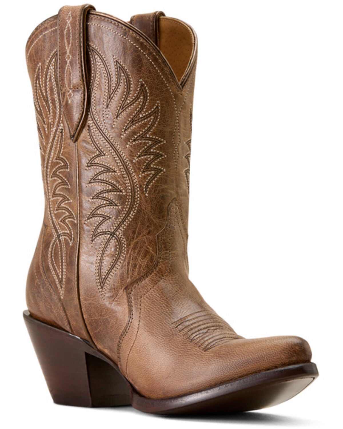 Ariat Women's Julietta Western Booties - Round Toe, Brown, hi-res