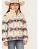 Image #1 - Ariat Girls' Southwestern Print Jacket, Tan, hi-res