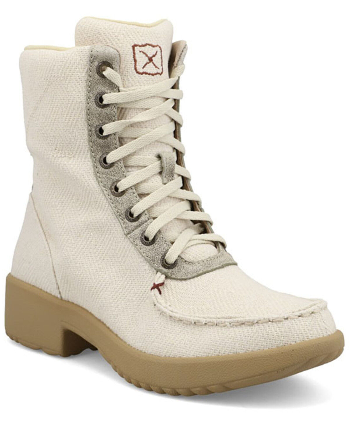 Image #1 - Twisted X Women's 8" Platform Boots - Moc Toe, Oatmeal, hi-res