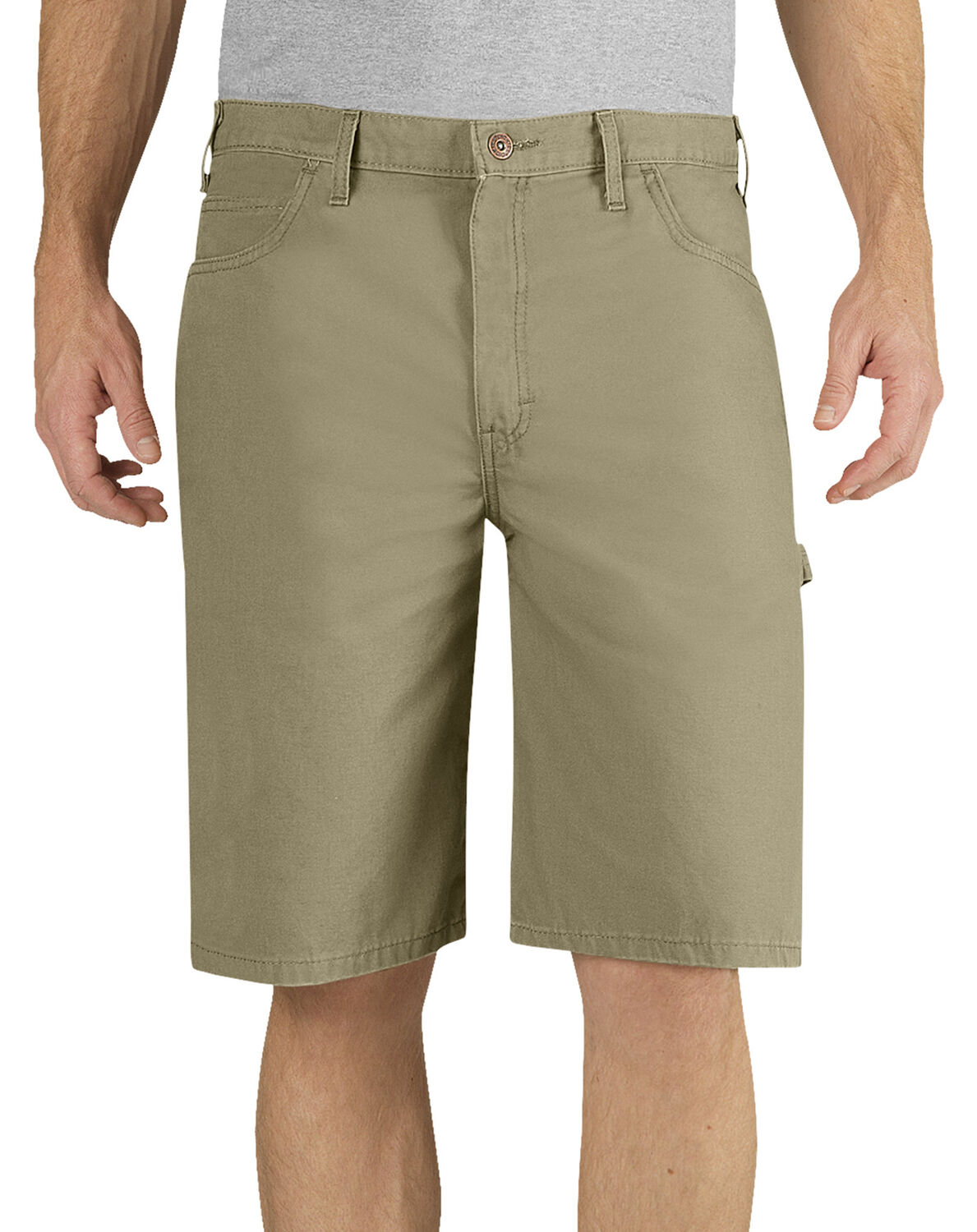 Image #2 - Dickies Relaxed Fit Duck Carpenter Shorts, Sand, hi-res
