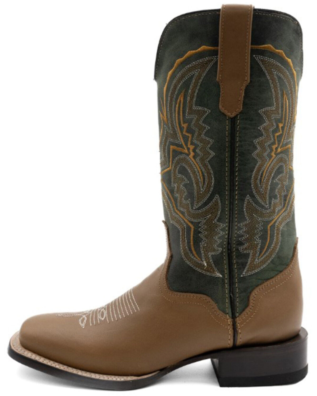 Image #3 - Ferrini Men's Clint Western Boots - Broad Square Toe, Honey, hi-res