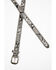 Shyanne Women's Snake Print Skinny Belt, Grey, hi-res