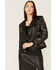 Image #2 - Boot Barn X Understated Leather Rhinestone Leather Moto Jacket, Black, hi-res