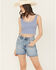 Image #3 - Fornia Women's Lace Trim Bralette, Blue, hi-res