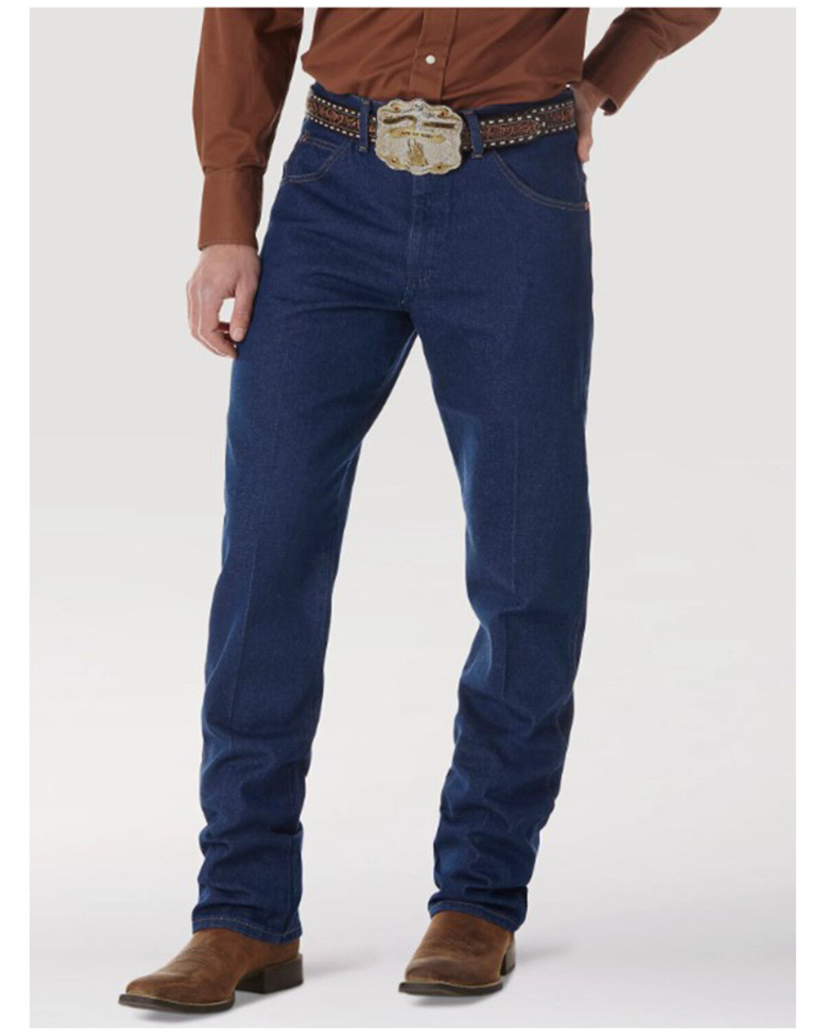 Image #1 - Wrangler 31MWZ Cowboy Cut Relaxed Fit Prewashed Jeans, Indigo, hi-res