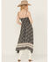 Image #4 - Wild Moss Women's Border Print Smocked Front Midi Dress, Blue, hi-res