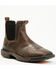 Image #1 - Double H Men's 5" Crestone Romeo Chelsea Boots - Broad Square Toe, Brown, hi-res
