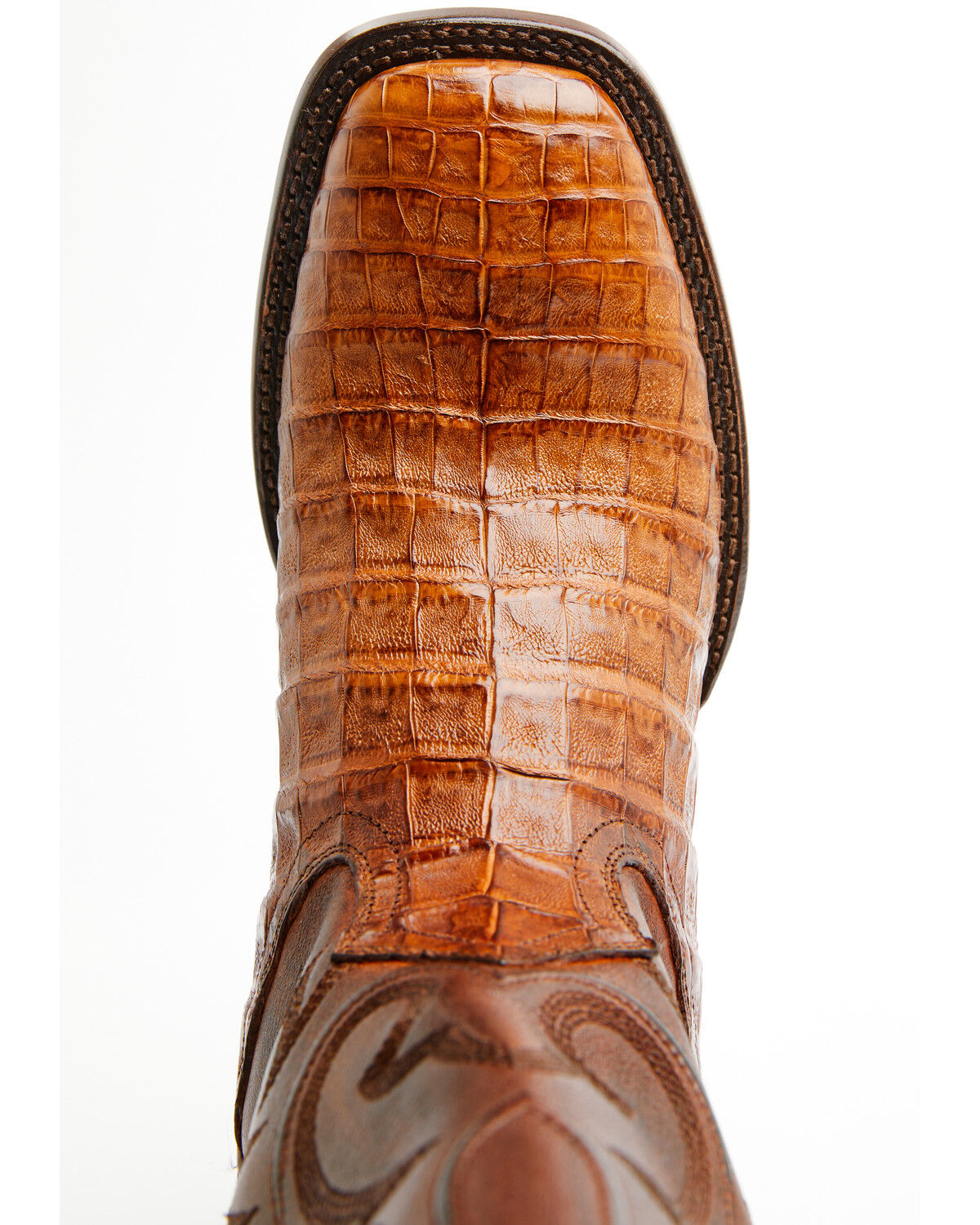Image #6 - Cody James Black 1978® Men's The Hayward Exotic Caiman Belly Western Boots - Broad Square Toe, Cognac, hi-res