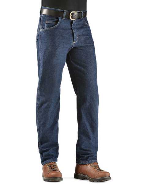 Image #2 - Wrangler Men's Rugged Wear Relaxed Fit Jeans, Ant Navy, hi-res
