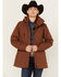 Image #1 - Cinch Women's Barn Hooded Coat, Brown, hi-res