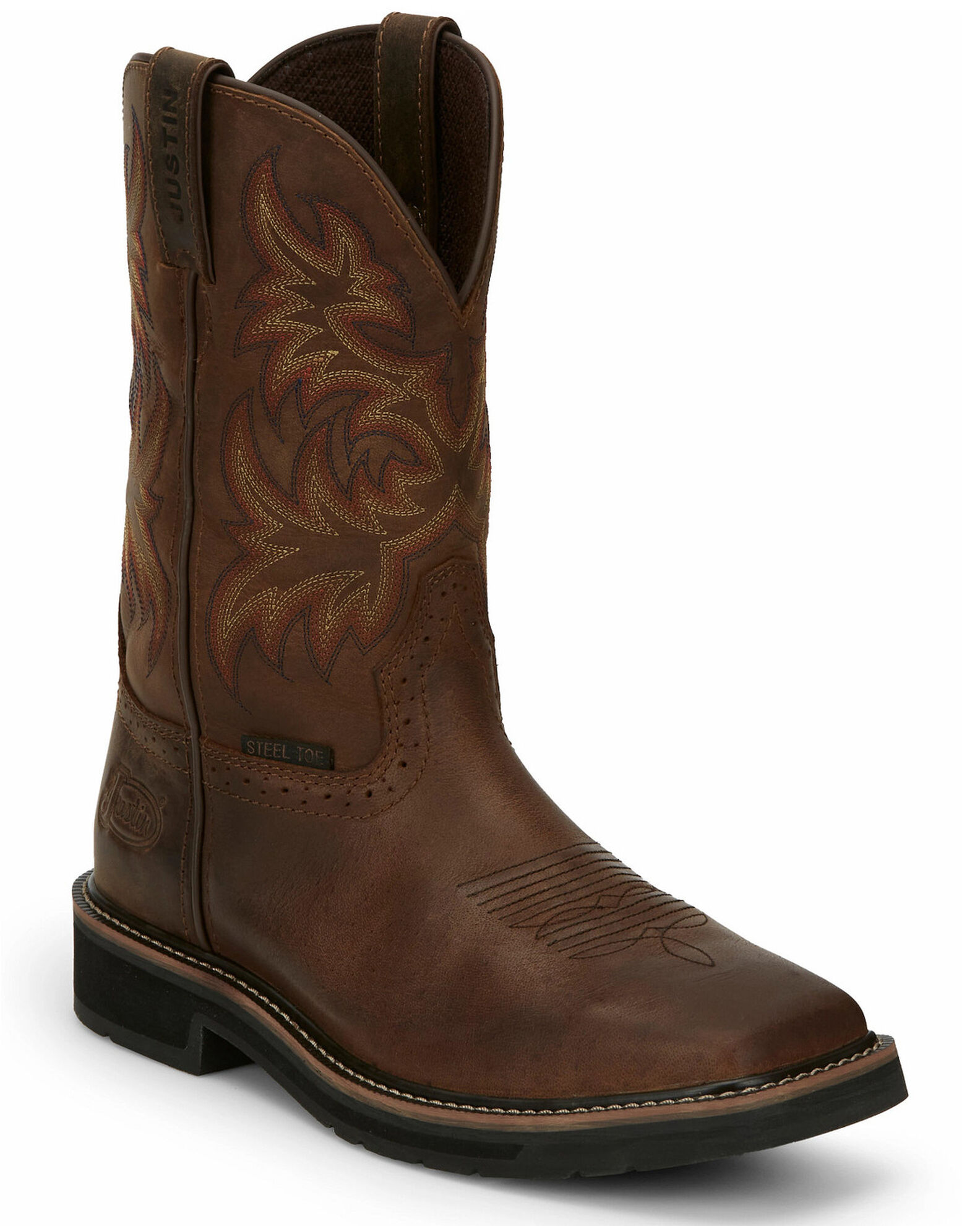 Justin men's on sale cowboy work boots