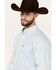 Image #2 - Ariat Men's Kolton Geo Print Long Sleeve Button-Down Western Shirt, White, hi-res