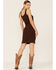 Image #3 - LaBiz Women's Bodycon Snap Slit Dress, , hi-res