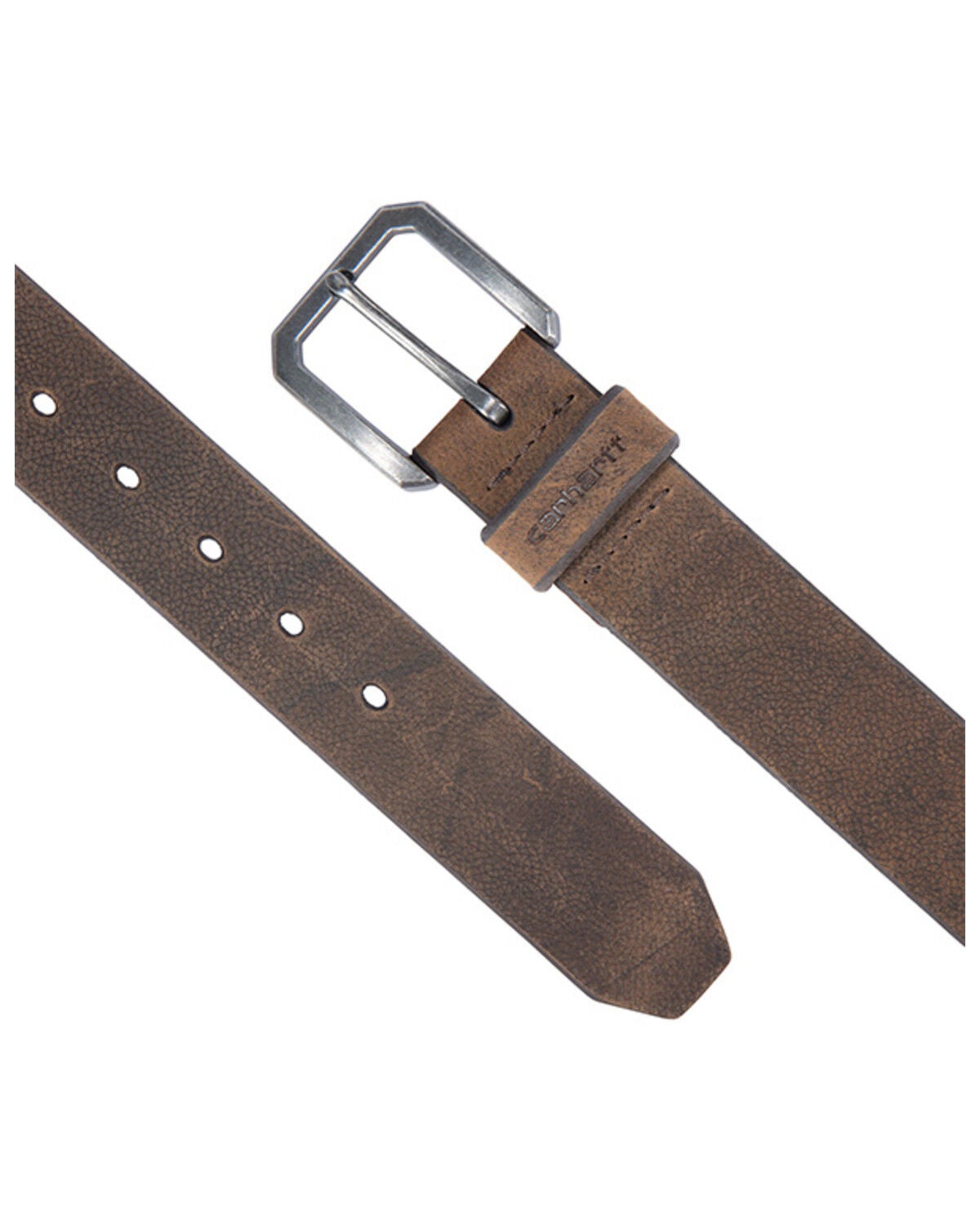 Image #2 - Carhartt Men's Saddle Leather Work Belt, Brown, hi-res