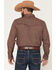 Image #4 - RANK 45&reg; Men's Geotastic Geo Print Rodeo Tech 2.0 Long Sleeve Snap Stretch Performance Western Shirt, Brown, hi-res