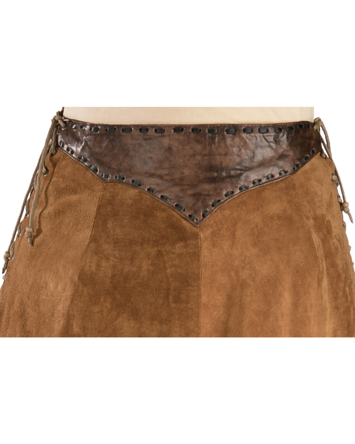 Image #2 - Kobler Leather Women's Nancy Leather Fringe Skirt, Brown, hi-res