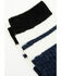Image #2 - Brother's and Sons Men's Blue Rugby Stripe Crew Socks, Steel Blue, hi-res