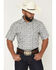 Image #1 - Cody James Men's Flynn Floral Print Short Sleeve Snap Western Shirt, White, hi-res