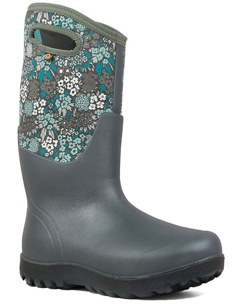 Bogs Women S Grey Classic Tall Winter Boots Round Toe Country