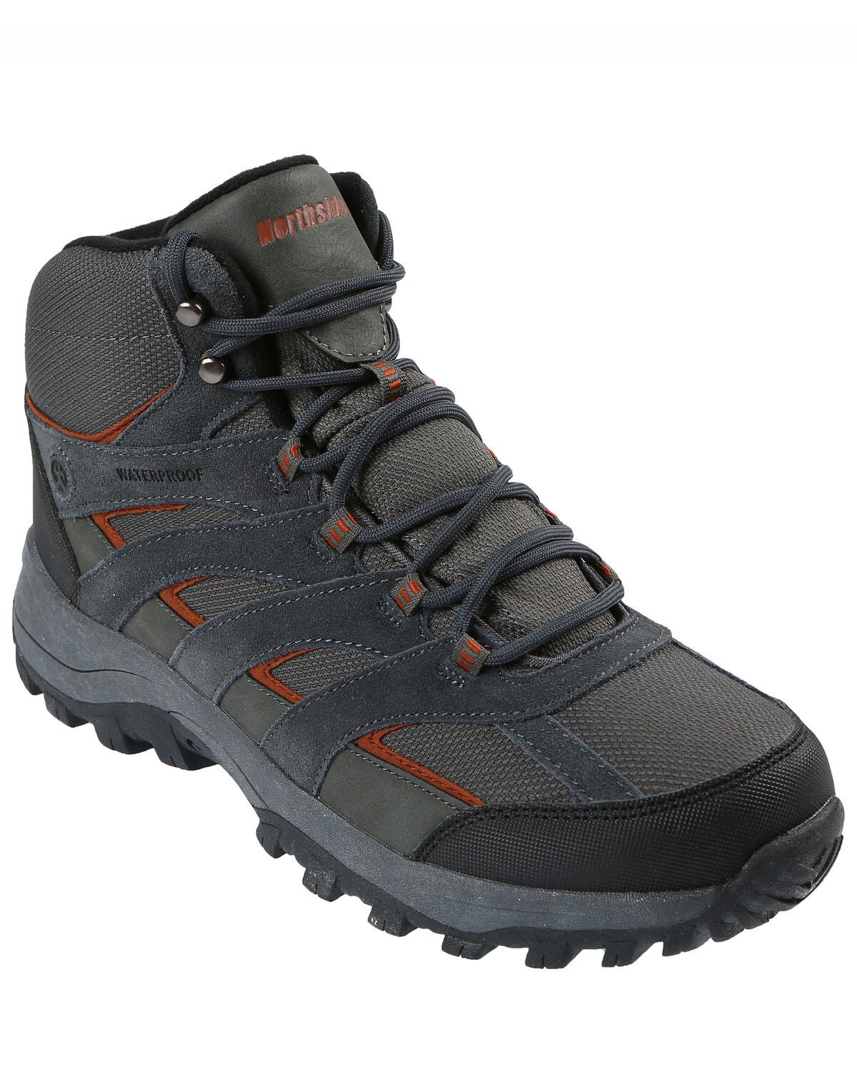 Northside Men's Gresham Waterproof Hiking Boots - Soft Toe, Charcoal, hi-res