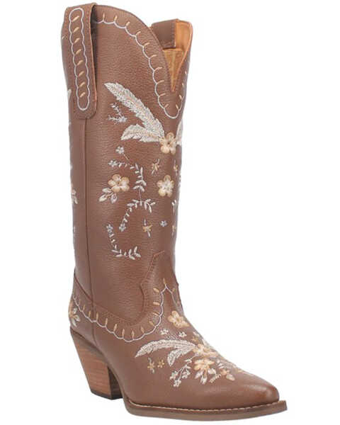 Dingo Women's Full Bloom Western Boots - Medium Toe, Brown, hi-res