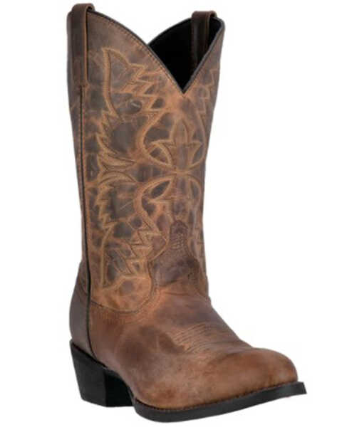 Laredo Men's Birchwood Cowboy Boots - Medium Toe , Tan, hi-res