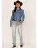 Image #1 - RANK 45® Women's Light Wash Mid Rise Bootcut Riding Jeans, Light Wash, hi-res