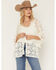 Image #2 - Shyanne Women's Hester Lace Flutter Sleeve Kimono, Cream, hi-res