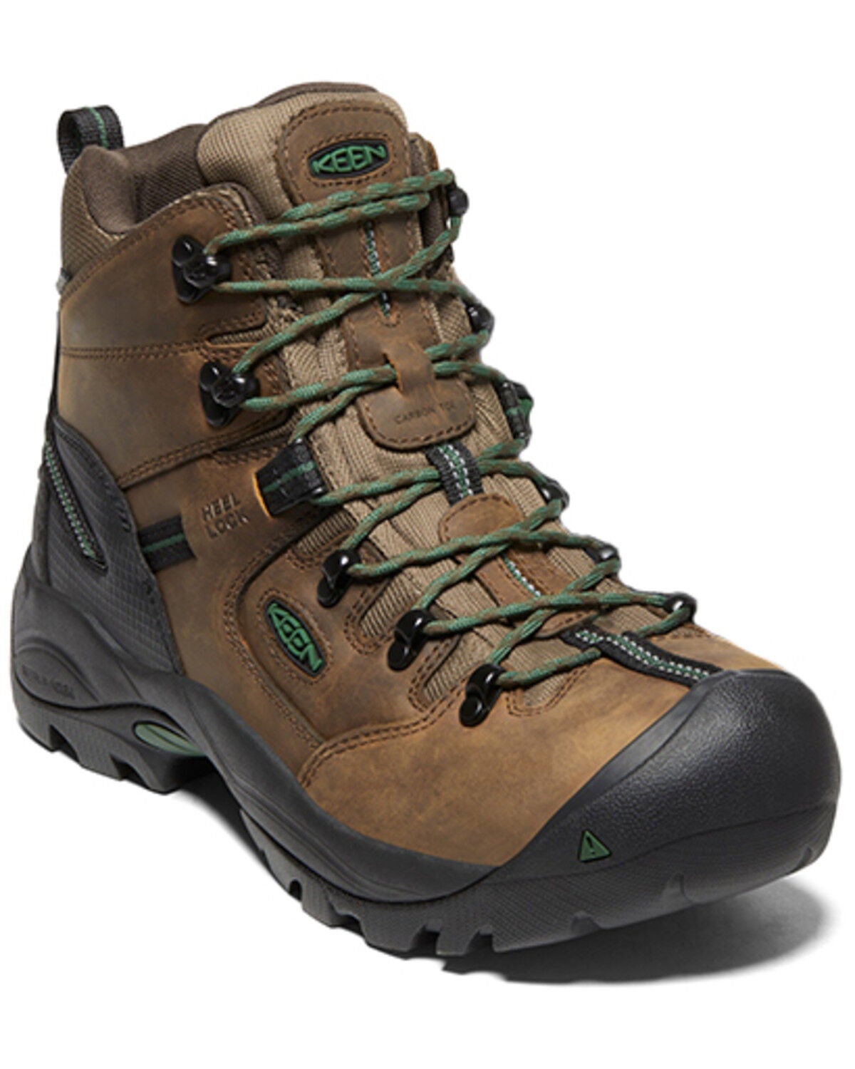 Image #1 - Keen Men's 6" Pittsburgh Energy Waterproof Work Boots - Soft Toe, Brown, hi-res