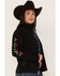 Image #2 - Ariat Women's Floral Embroidered Rosas Team Softshell Jacket, Black, hi-res