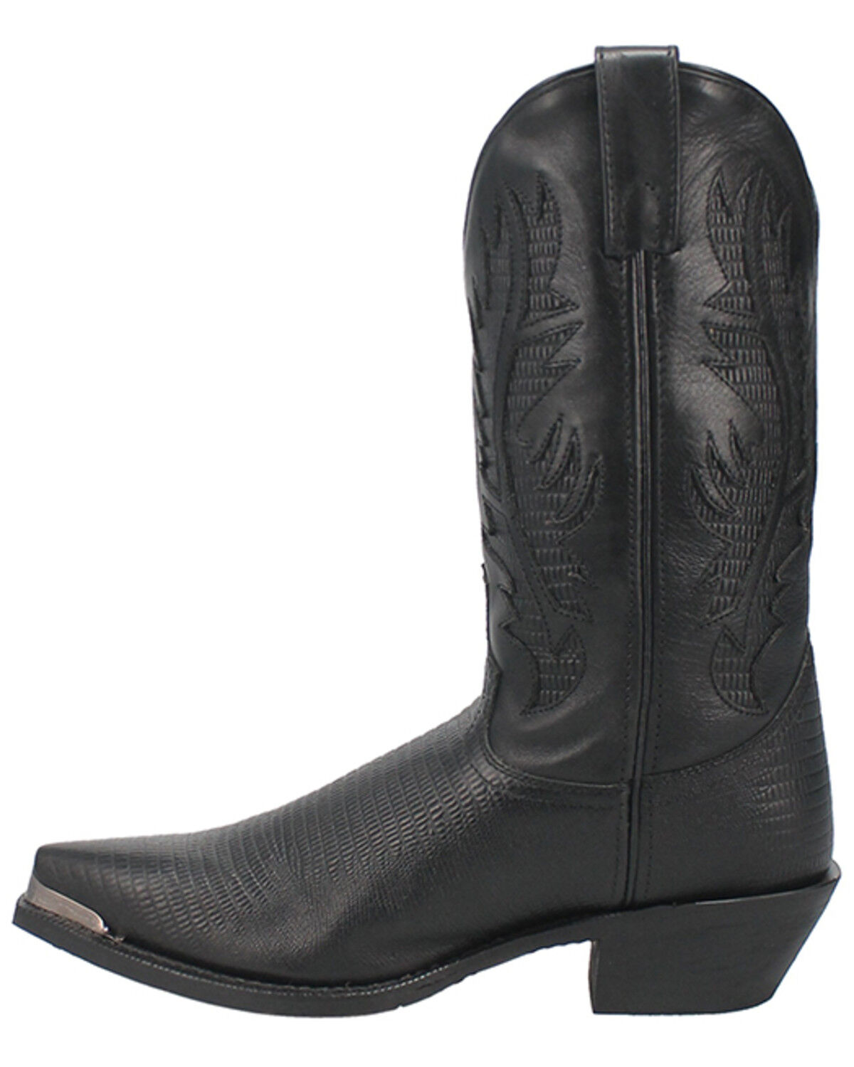 Image #3 - Laredo Men's Lizard Print Western Boot - Snip Toe, , hi-res