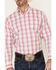 Wrangler Men's Classic Purple Large Plaid Long Sleeve Western Shirt , Purple, hi-res
