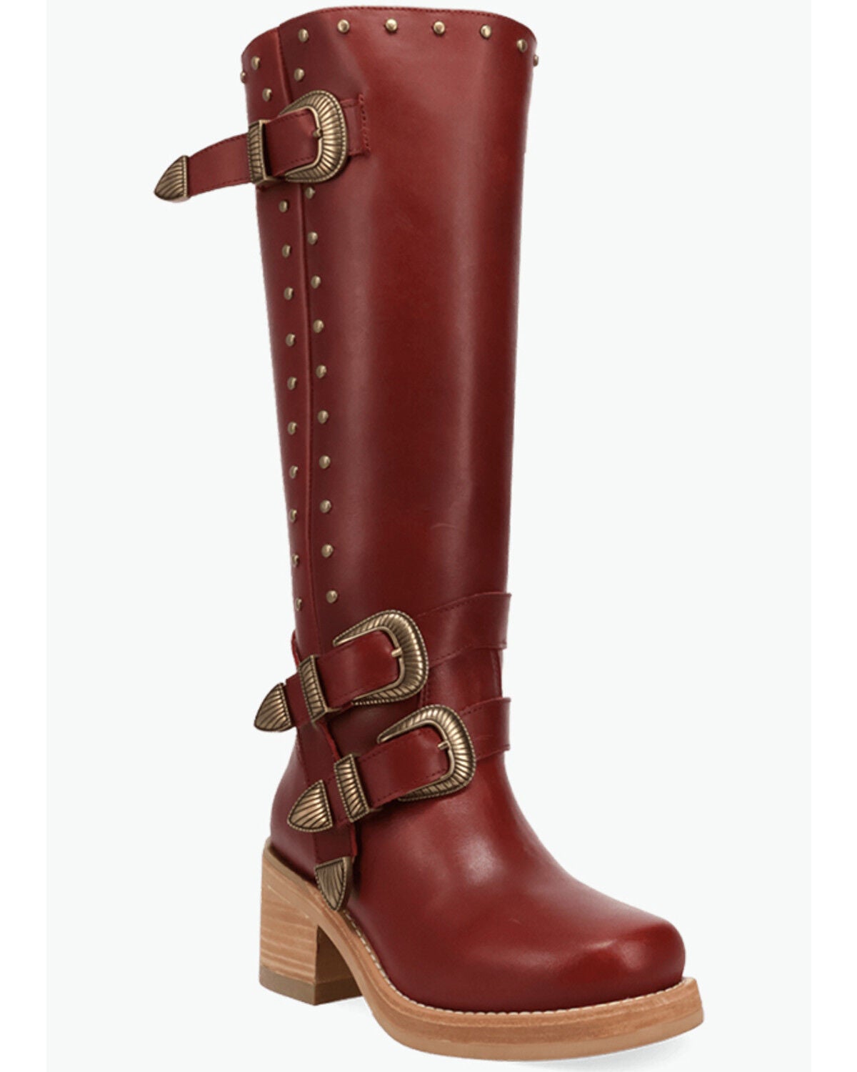 Dingo Women's Fillmore Tall Fashion Boots - Round Toe, Burgundy, hi-res